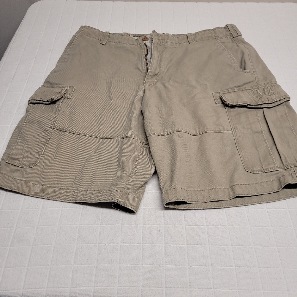 Timberland Cargo Shorts Men’s 34 Casual Heavy Duty Cotton Outdoor Hiking Khaki